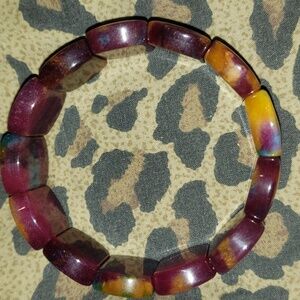 Semi precious stone Sugilite bracelet